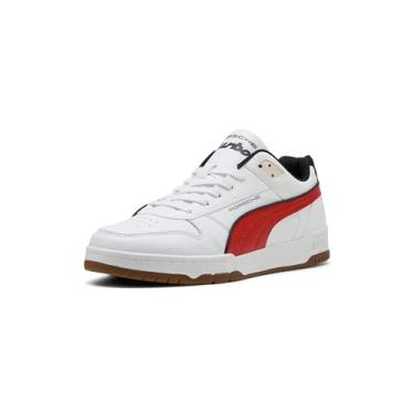 Imagem de PUMA Tênis masculino Porshce Legacy RBD Game, branco-vermelho, tamanho 36, Fogo branco-vermelho, 43