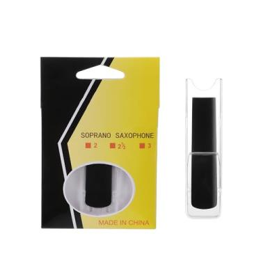 Imagem de RuiJOTWAT Pacote com 3 palhetas de resina de saxofone soprano, bocais de saxofone (dureza 1,5 + 2,0 + 2,5)