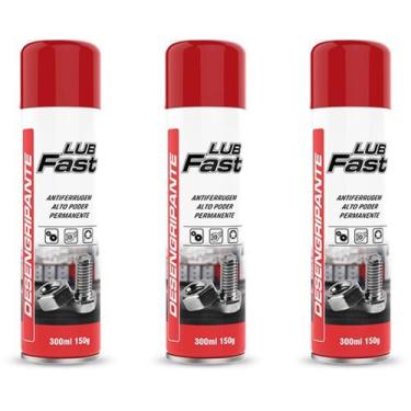 Imagem de Kit com 3 Desengripantes Anticorrosivo Lub Fast 300ml - Auto Fast