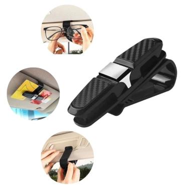 Imagem de Porta Óculos Para Carro Suporte Prático Quebra Sol Veicular