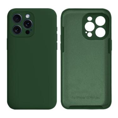 Imagem de Capinha Compativel com iPhones 15 Pro Max Silicone Proteção de Câmera 