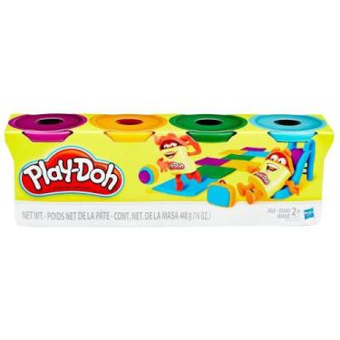 Imagem de Play-Doh Massa de Modelar - Kit Com 4 Potes - Hasbro B5517