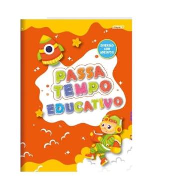 Imagem de Caderno de Atividades Passatempo Educativo 16 folhas e Adesivos Pedagógico