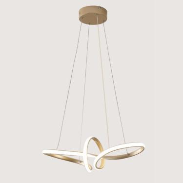 Imagem de Pendente Moderno Dourado 58cm Led 35W 3 em 1 Bivolt