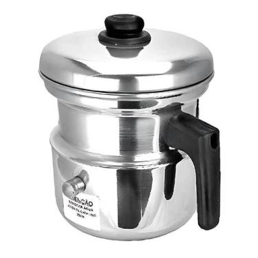 Imagem de Canecão Leiteira Com Apito E Tampa 2,2 Litros Em Alumínio - Luz Nobre