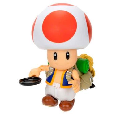 Imagem de Boneco Toad com Acessório Super Mario Bross Sunny