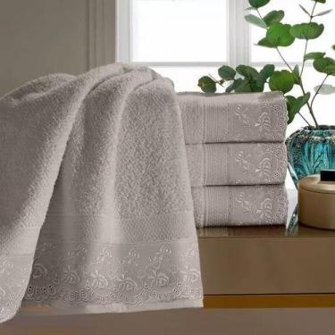 Imagem de Jogo de Banho Toalha Melody Renda Naira Buettner 5Pçs, FENDI