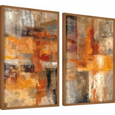 Imagem de Quadro Decorativo Abstrato Kit 2 A2 - Belo Quadro, Cedro