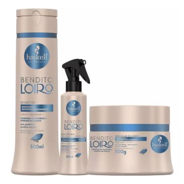 Imagem de Kit Bendito Loiro Haskell Shampoo + Máscara 300mL/g + Fluído