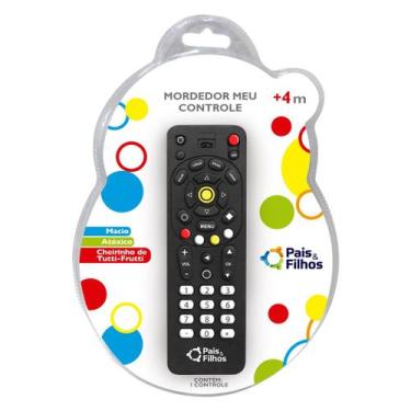 Imagem de Mordedor Controle Remoto Pais & Filhos Macio Para Bebê - Pais&Filhos