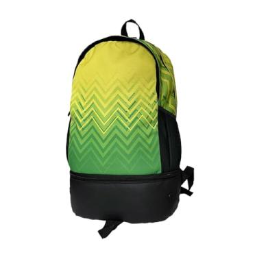 Imagem de menolana Mochila de futebol de mochila de mochila respirável Backpack Backpack Backpack de Backpack de futebol para ciclismo Volleyball, Amarelo Verde