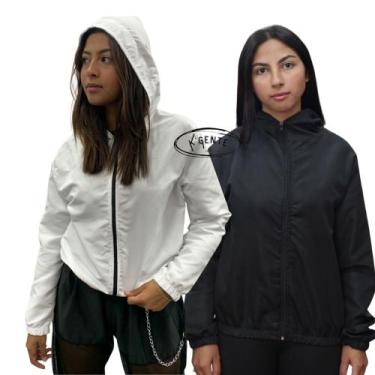 Imagem de 2 Blusa De Frio Corta Vento Feminina Agasalho Jaqueta Neon - cowgirls,