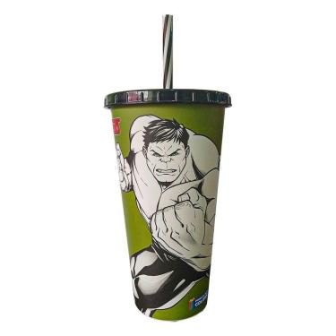 Imagem de Copo Com Canudo Hulk Vingadores - 700ml