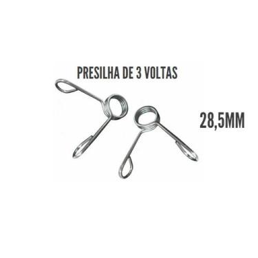 Imagem de Par De Presilhas 28,5mm Para Barras Halteres Academia Musculação - Gla
