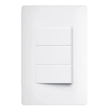 Imagem de Interruptor 3 Teclas Horizontal 16A Habitat Fame