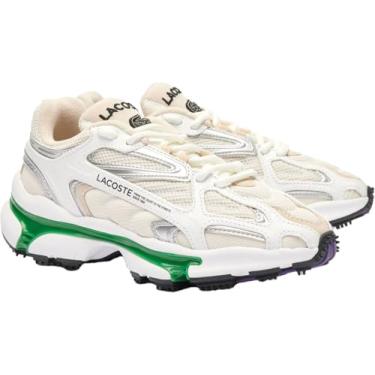 Imagem de Lacoste Tênis feminino L003 2k24, Branco e verde, 40