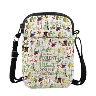 Imagem de G2TUP Bolsa tiracolo Princess Frog Princess Lover Gift My Dream Wouldn't Be Complete Without You In It Princess Shoulder Bag, My Dream