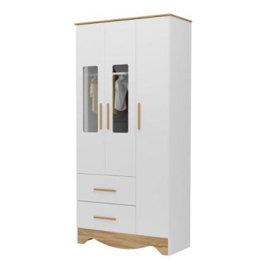 Imagem de Armario Infantil Popy 3 Portas 2 Gavetas - Moveis Peroba - Peroba Móve