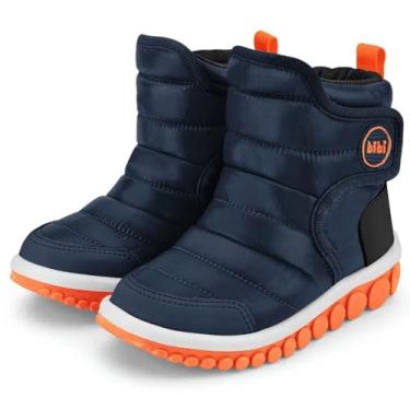 Imagem de Bota Infantil Bibi Roller 2.0 Drop Fire Sem Cadarço Repele Água (Azul Marinho e Laranja, BR, Criança de 9 a 12 anos, Numérico, 27)