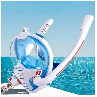 Imagem de Máscara de Mergulho com Snorkel Duplo Piscina Natação