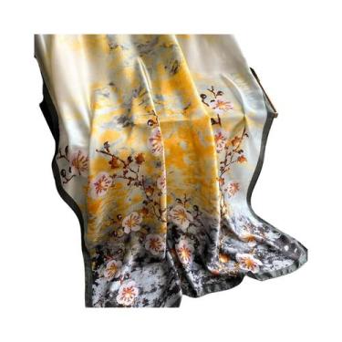 Imagem de Lenço de primavera feminino design de luxo material de poliéster lenço