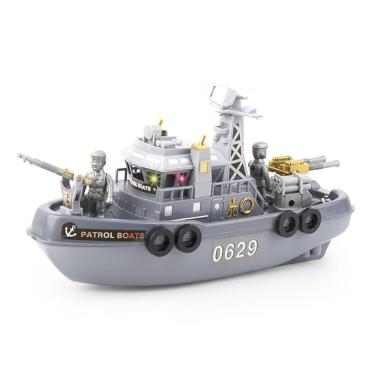 Imagem de Barco-patrulha de brinquedo nextake, modelo de navio elétrico, navio da guarda costeira