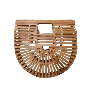 Imagem de Bolsa De Bambu Com Alça De Mão 31Cm - Balisun