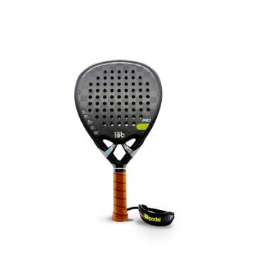 Imagem de Raquete de padel de fibra de carbono - Design de raquete em forma de gota para controle de potência ideal, raquetes de plataforma - ideal para iniciantes a profissionais (18k Pro)