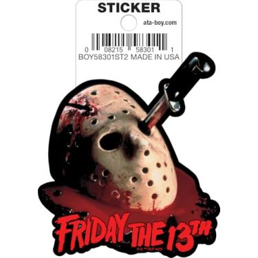 Imagem de Ata-Boy Adesivo de vinil cortado sexta-feira 13 Jason Mask 7,6 cm