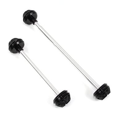 Imagem de Protetores de roda deslizantes de eixo garfo dianteiro e traseiro para Suzuki GSXR 600 750 2006-2012 acessórios de motocicleta preto