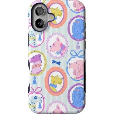 Imagem de Casely Capa para iPhone 16 Plus | Chateau Pups | Cão francês | Compatível com MagSafe | Design de capa protetora ousada