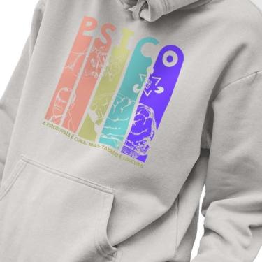 Imagem de Blusa Moletom Masculino Estampado A Psicologia é Cura em Algodão Fio 3