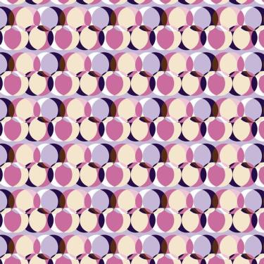 Imagem de Papel De Parede Abstrato Circulos Rosas E Lilas Autocolante