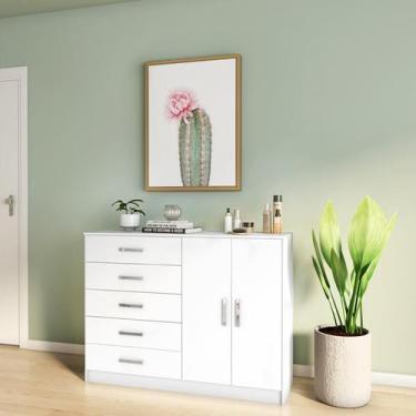 Imagem de Cômoda Santiago 2 PT 5 GV Branca - Mobly