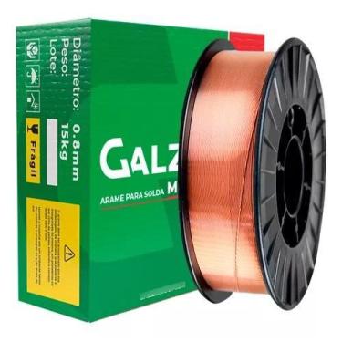 Imagem de Eletrodo Para Solda Galzer Arame Solda Mig Er70s-6 0.8mm - 15kg - 0.8m