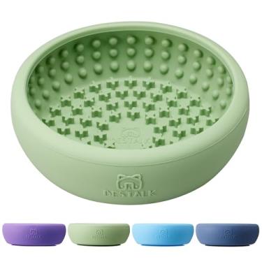 Imagem de Tigela para lamber cachorros, tapete para lamber Bestalk para alívio da ansiedade, para cães, antiderrapante, tigela de congelamento, alimentador de quebra-cabeça para distração, silicone livre de BPA