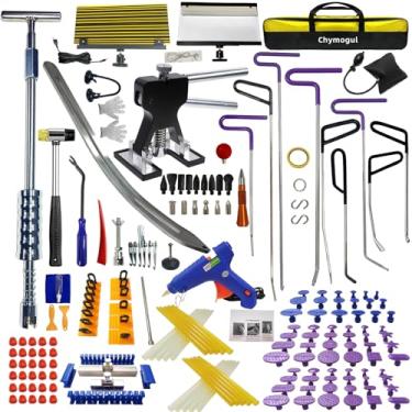 Imagem de Chymogul Kit De Ferramentas Para Reparo De Amassados Em Carroceria Com 190 Peças/Conjunto, Reparo De Amassados Em Carro, Ferramenta Para Remoção De Amassados Em Carroceria Sem Pintura, Extrator De