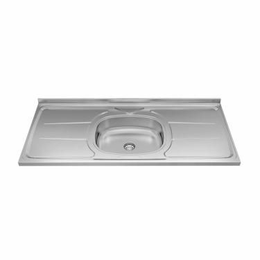 Imagem de Pia De Cozinha N4-110 120cm Inox Acompanha Válvula Ghel Plus Inox