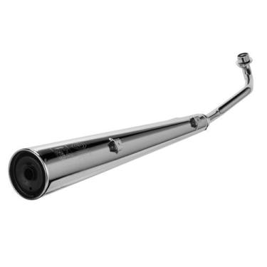 Imagem de Escapamento Moto Honda Biz 125 2011 a 2018 Cromo Forte Modelo Original