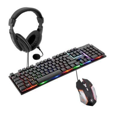 Imagem de Combo Gamer Bright com Teclado, Mouse e Headset