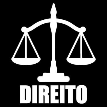 Imagem de Adesivo Profissão Direito para Estudantes e Advogados Ideal para notebook carro portas vidros Paredes vários tamanhos (BRANCO, 46,2x55cm)