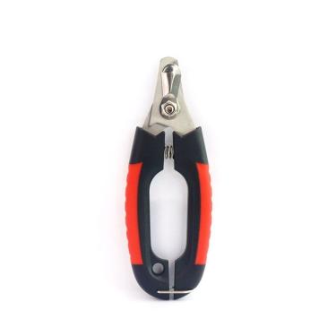 Imagem de Alicate Unha Pets Aço Inox Emborrachado Antiderrapante 16cm