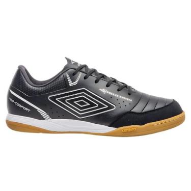 Imagem de Chuteira Futsal Umbro Neo Comfort Tênis Salão Profissional, Preto cinz