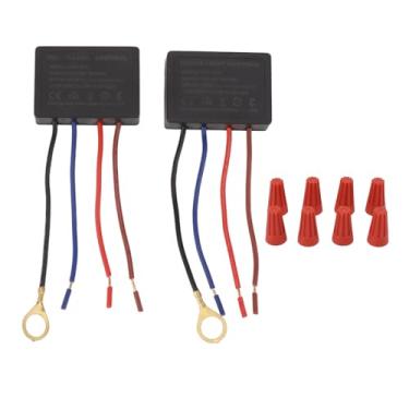 Imagem de Sensor de toque de 3 vias Dimmer para lâmpadas LED e incandescentes instalação simples com sensor sobressalente adequado para faixas de tensão global