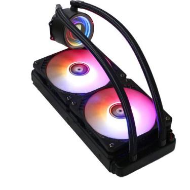 Imagem de Water Cooler Argb Duplo Para Processador Intel Amd Am4 120mm x 270mm P