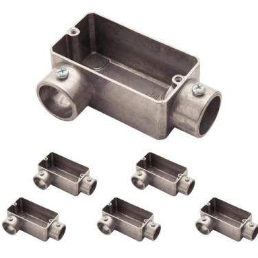 Imagem de 6 Condulete 3/4 Lr Alumínio S/rosca S/placa Sieg