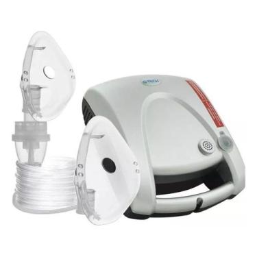 Imagem de Inalador Nebulizador Compressor Super Flow Gtech Nebcom 5 Prata - G-Te