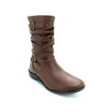 Imagem de Bota Feminina Perlatto ANG841 - Marrom-Feminino