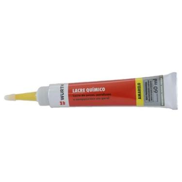 Imagem de Tinta Lacre Químico Marcador Caneta 60ml - wurth, AMARELO