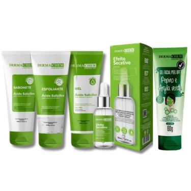Imagem de Kit Skincare Anti Oleosidade e Acne, Sérum Secativo Espinha , Mascara 